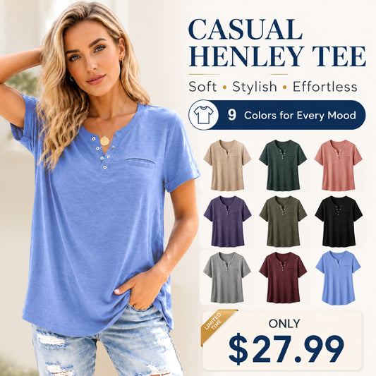 💓Quality Cotton Short-Sleeved T-shirt with Pocket